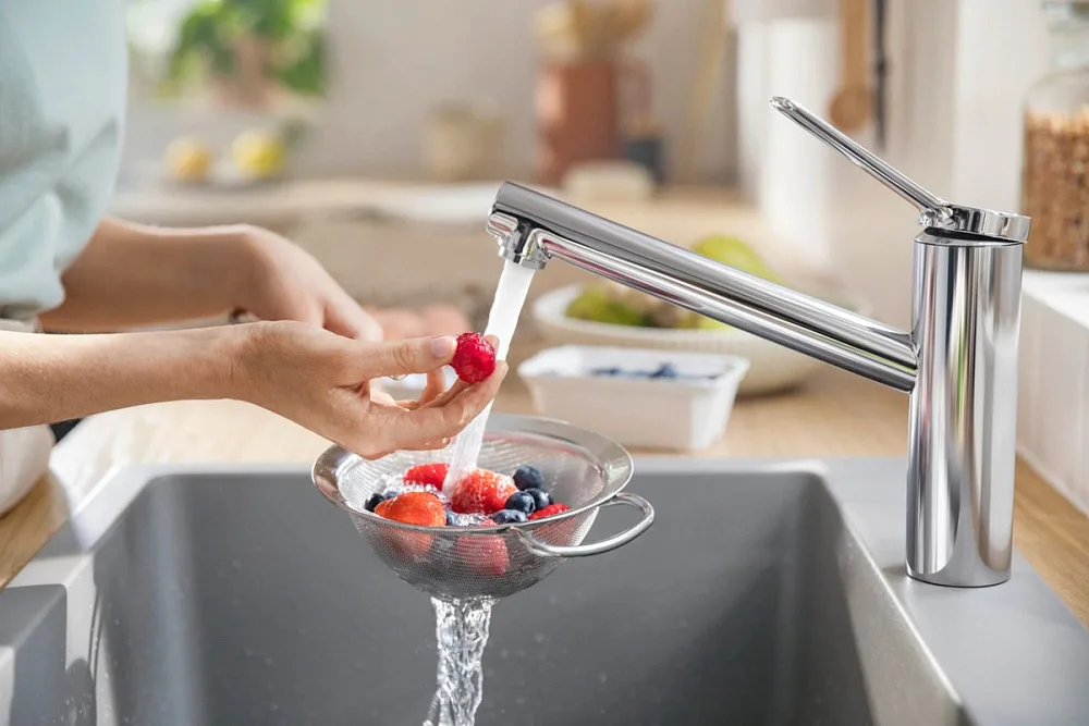 Смеситель для кухни Hansgrohe Zesis M33 74802000 хром Sancos — официальный сайт