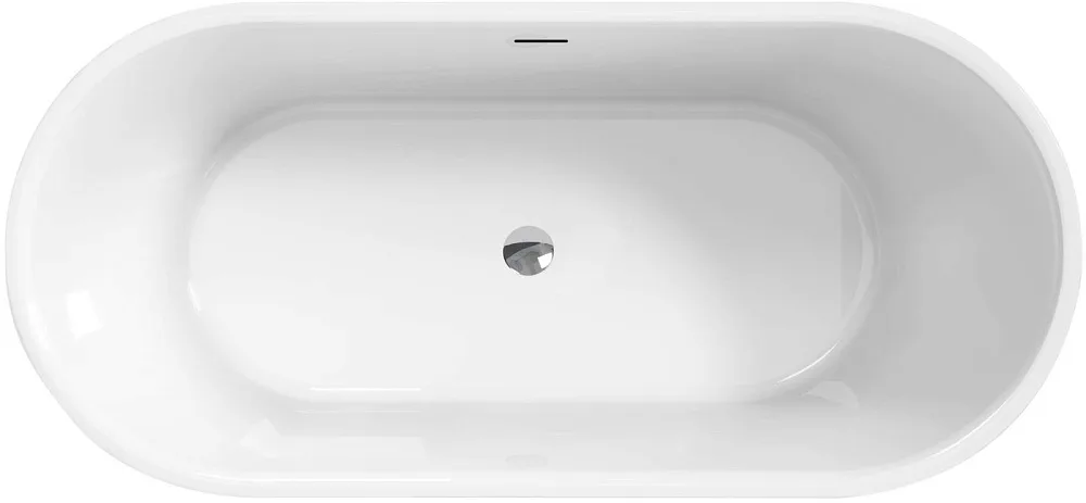 Акриловая ванна BelBagno BB709-1700-780 170x80 см, отдельностоящая, белая, овальная Sancos — официальный сайт