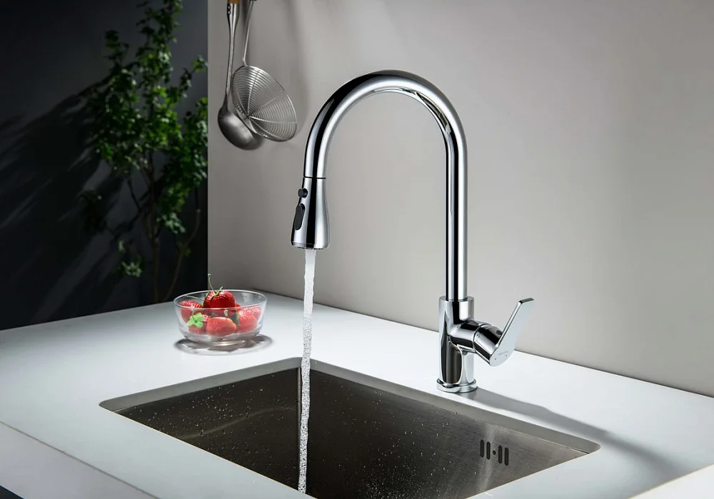 Смеситель для кухни AQUATEK Лугано AQ1784CR, хром Sancos — официальный сайт