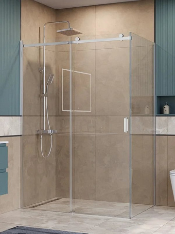 Душевой уголок BelBagno Soft Close-2 AH-1-140/90-C-Cr профиль хром