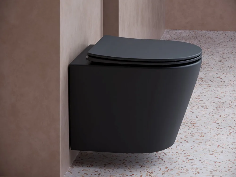Унитаз подвесной Ceramicanova Balearica Rimless CN6000MB Sancos — официальный сайт