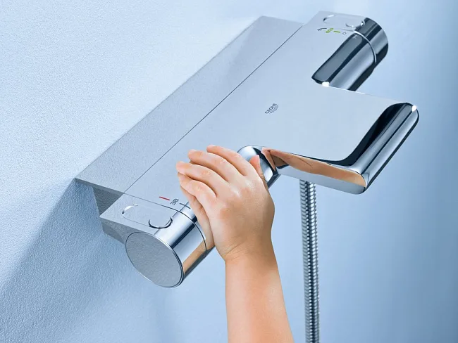 Термостатический смеситель Grohe Grohtherm 2000 New 34464001, для ванны с душем Sancos — Оригинал