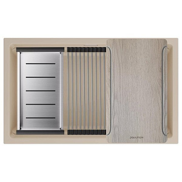 Мойка кухонная Paulmark Lumi-Multi Sink 74 Uni LU-MULTI 74-LA латте