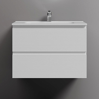 Тумба с раковиной Sancos Folk 70 bianco, раковина CN7007