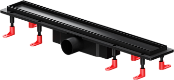 Душевой трап (лоток) AM.PM PrimeFlow Tile 60 см, черный матовый