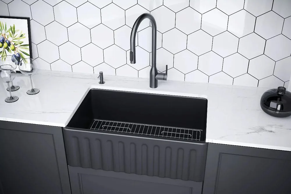 Мойка кухонная Paulmark Glamp 76 Duo PM087646-AN антрацит Sancos — официальный сайт