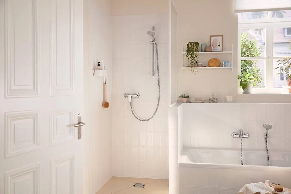 Смеситель для душа Hansgrohe Rebris S 72640000 хром Sancos — официальный сайт