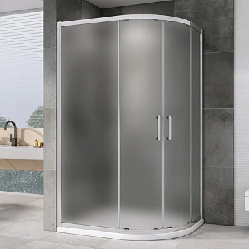 Душевой уголок Abber Schwarzer Diamant AG01128M 120x80, профиль хром матовый, стекло матовое