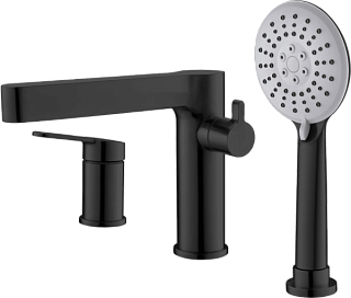 Смеситель на борт ванны BelBagno Delta DEL-BVD3-NERO