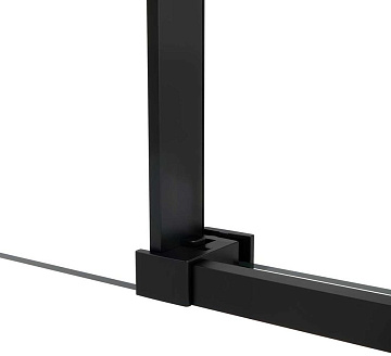 Душевой уголок Vincea Slim Soft VSR-1SS1012CLB 120x100, профиль черный, стекло прозрачное