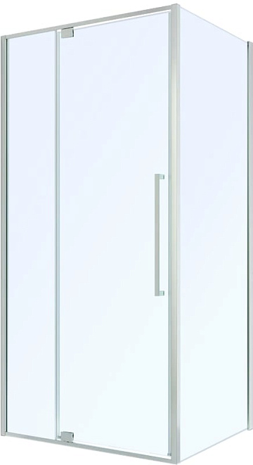 Душевой уголок Black&White Stellar Wind S818 CC 100х80, профиль хром, стекло прозрачное