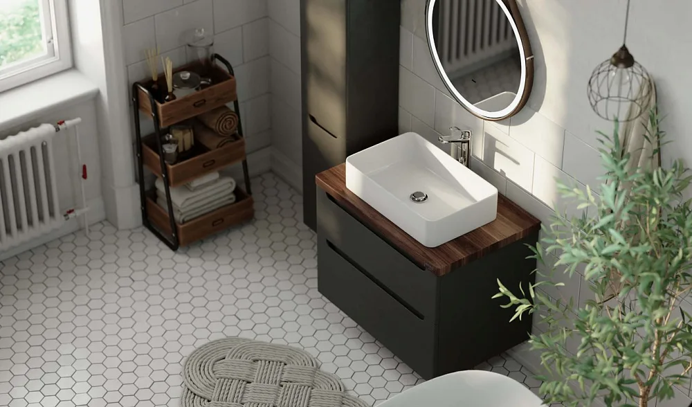 Тумба под раковину без столешницы Jorno Wood 80, серая Sancos — официальный сайт