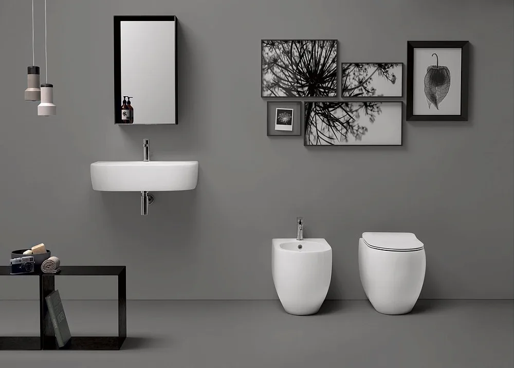 Унитаз приставной напольный Kerasan Flo 311201 Sancos — официальный сайт