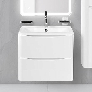 Тумба под раковину без столешницы BelBagno Acqua 60 подвесная, bianco lucido