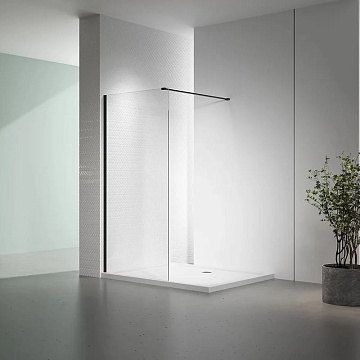 Душевая перегородка Veconi Korato KR72B-80-01-C7 80 см, профиль матовый черный