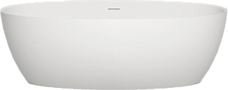 Ванна из искусственного камня Salini Alda S-Sense 180x90 см, отдельностоящая, белая, овальная, со сл