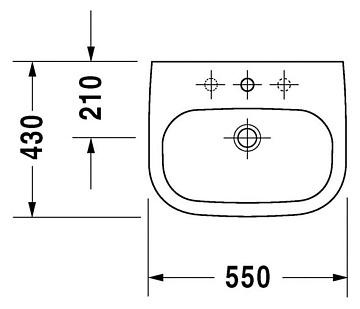 Раковина Duravit D-code 23105500002