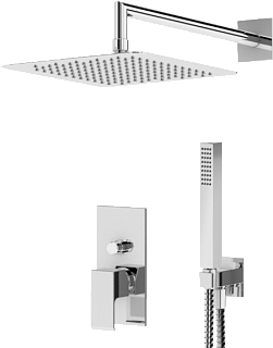 Душевой комплект Cezares Porta DSIPQ-30-01, С ВНУТРЕННЕЙ ЧАСТЬЮ, хром