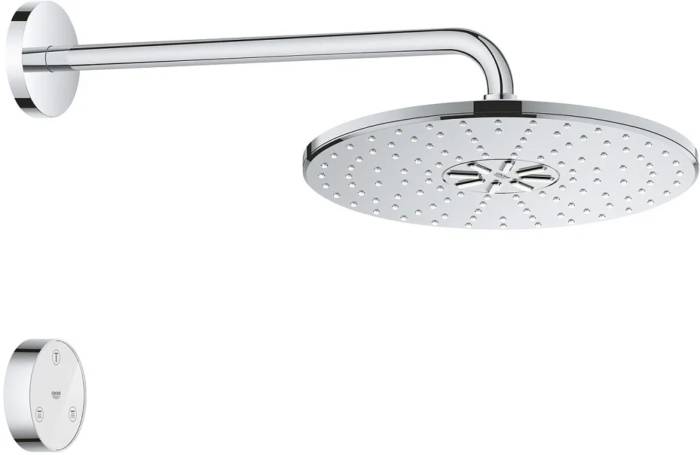 Верхний душ Grohe Rainshower SmartConnect 31026640000 с пультом дистанционного управления Sancos — официальный сайт