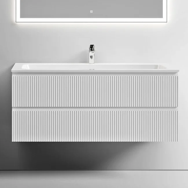 Тумба с раковиной Sancos Snob T 120 см, bianco, раковина CN7017 Sancos — Оригинал