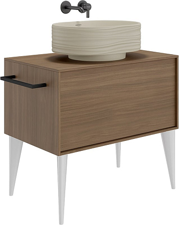 Накладная раковина KERAMA MARAZZI Sabbia 50 песочная матовая