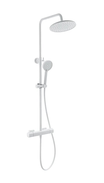 Душевая стойка Wonzon & Woghand STAY 1 WW-B3051-A-MW, матовая белая