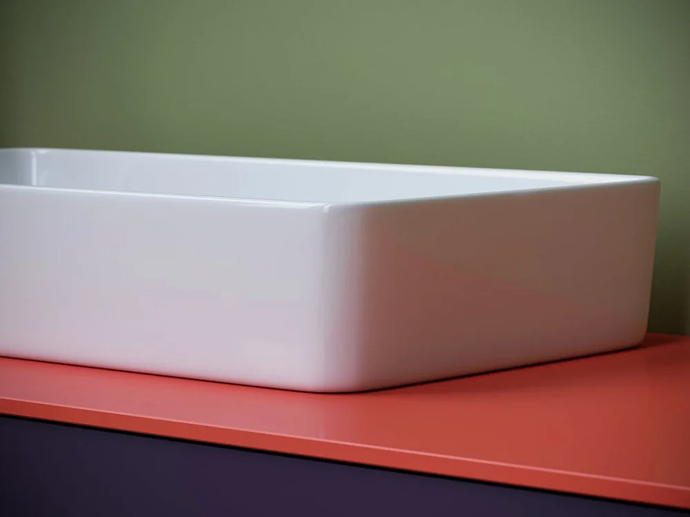 Накладная раковина Ceramicanova Element CN5048 белая глянцевая Sancos — официальный сайт