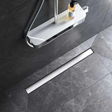 Душевой трап (лоток) AM.PM MasterFlow Tile 80 см, сталь матовая