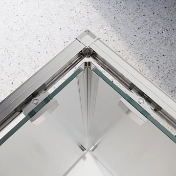 Душевой уголок BelBagno Luce A-2-90-P-Cr 90x90, профиль хром, стекло рифленое