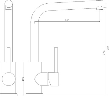 Смеситель для кухни Seaman Eco Glasgow SSN-3028S