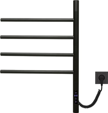 Полотенцесушитель электрический Vincea VTD-1S1CBE черный