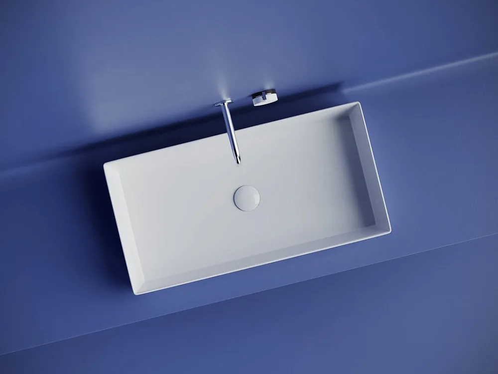 Накладная раковина Ceramicanova Element CN6071 белая глянцевая Sancos — официальный сайт