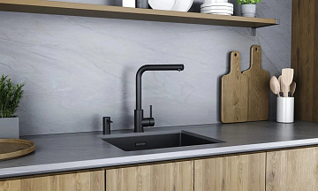 Смеситель для кухни Paulmark Twin Tw213622-AN антрацит