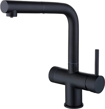 Смеситель для кухни Emar Steel ЕС - 7026 Black