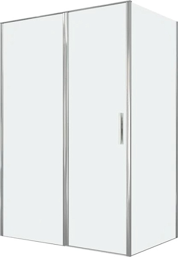 Душевой уголок Allen Brau Priority 140x90, профиль хром, стекло прозрачное