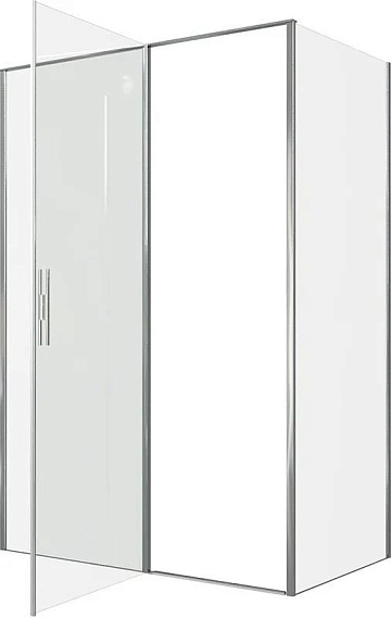 Душевой уголок Allen Brau Priority 140x80, профиль хром, стекло прозрачное