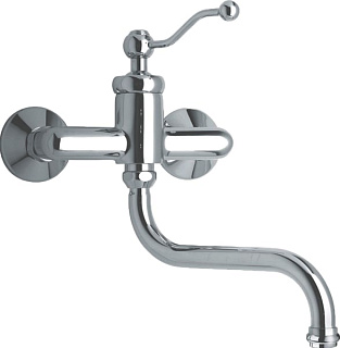 Смеситель с длинным изливом для ванны Paini Duomo 88CR501, для раковины
