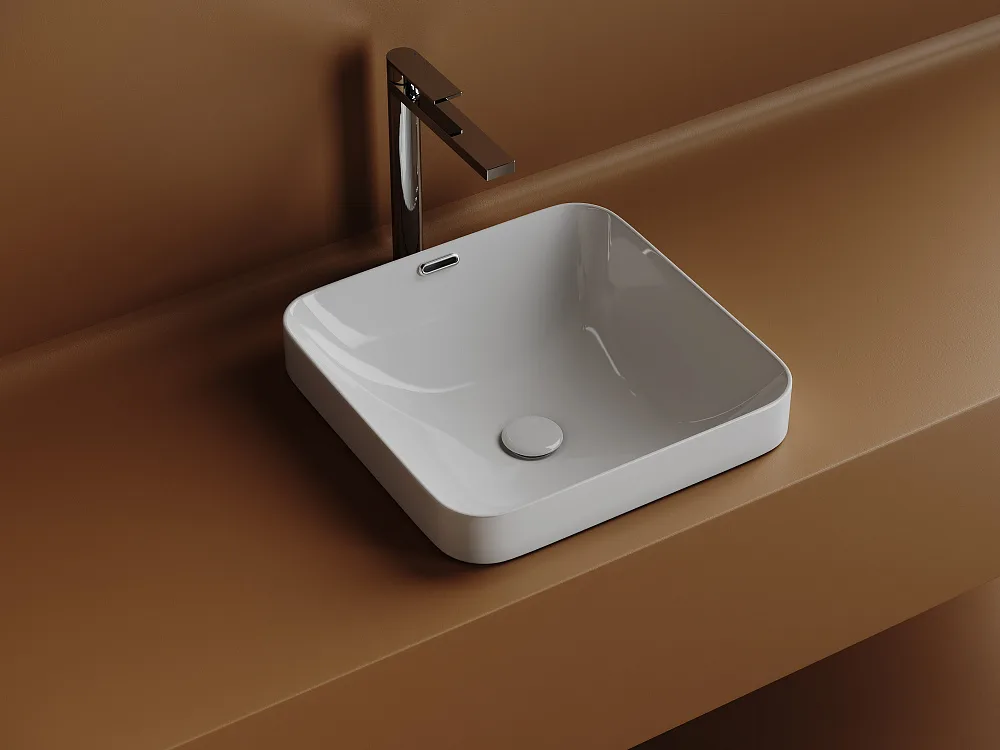 Встраиваемая раковина Ceramicanova Element CN6077 ,белый Sancos — официальный сайт