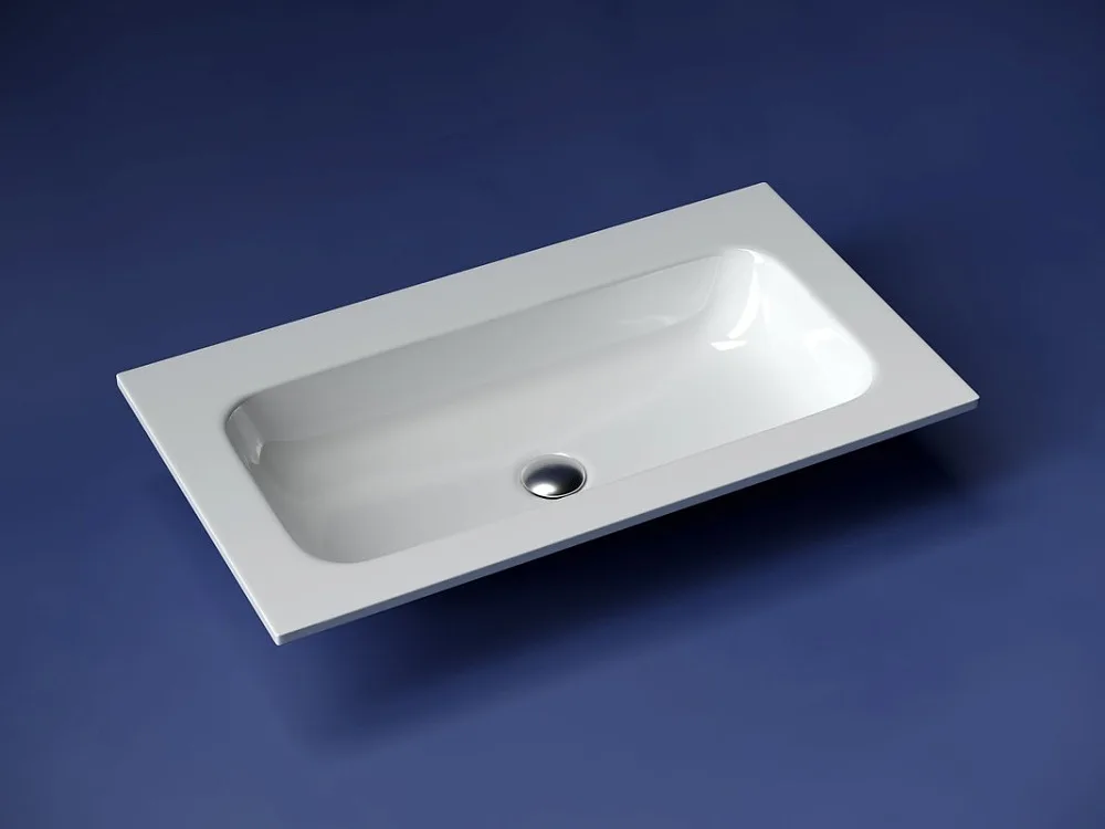 Мебельная раковина Ceramicanova Grace прямоугольная без отверстия под смеситель 81 см CN7012wx Sancos — официальный сайт