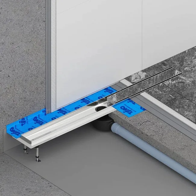 Душевой трап (лоток) Timo Drain Systems DS230206/01 600 двусторонняя панель plate под плитку, сатин Sancos — Оригинал