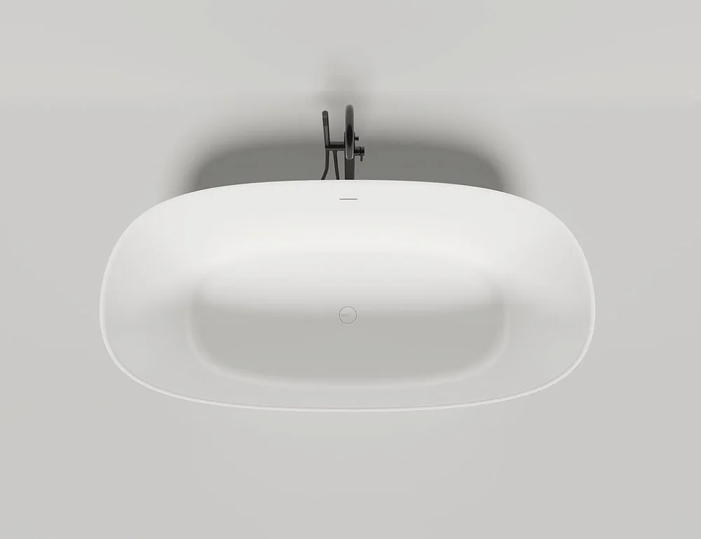 Ванна из искусственного камня Salini Sofia S-Stone 185x90 см, отдельностоящая, матовая белая, овальн Sancos — официальный сайт