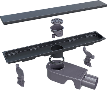 Душевой трап (лоток) RGW Shower Drain SDR-22B 40 см, черный