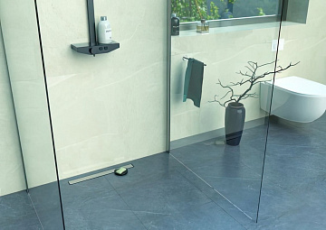 Душевой трап (лоток) Pestan Confluo Frameless Line 950, матовый хром
