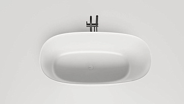 Ванна из искусственного камня Salini Sofia S-Stone 150x75 см, отдельностоящая, матовая белая, овальн
