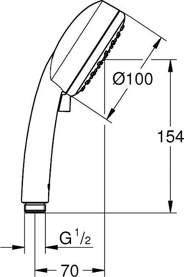 Душевой гарнитур Grohe Vitalio Comfort 100 26398000, хром
