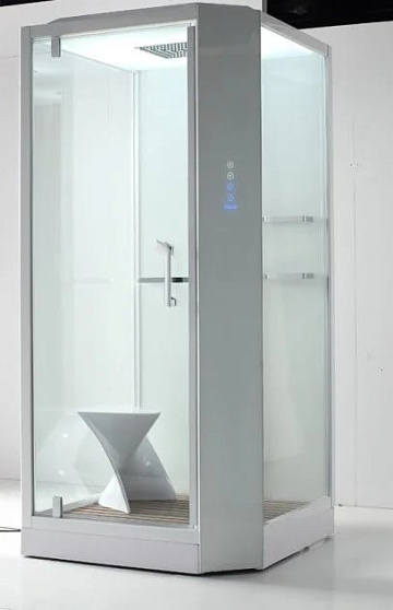 Душевая кабина Orans SR-89101LS, белая, с хамамом и сиденьем