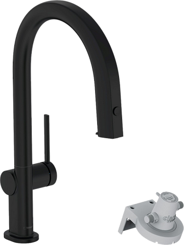 Смеситель для кухни Hansgrohe Aqittura M91 76803670 матовый черный