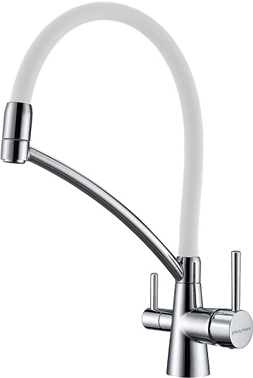Смеситель для кухни Paulmark Siegen Si213111-CRw хром, с гибким изливом