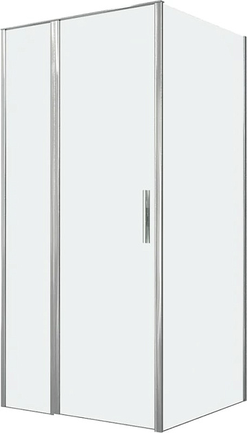 Душевой уголок Allen Brau Priority 100x90, профиль хром, стекло прозрачное