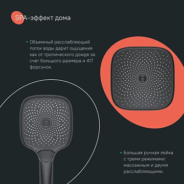 Душевая стойка IDDIS SpaHome SPHBLTKi06, черный матовый